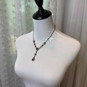 Vintage Inspired Antique Gold Toned Necklace